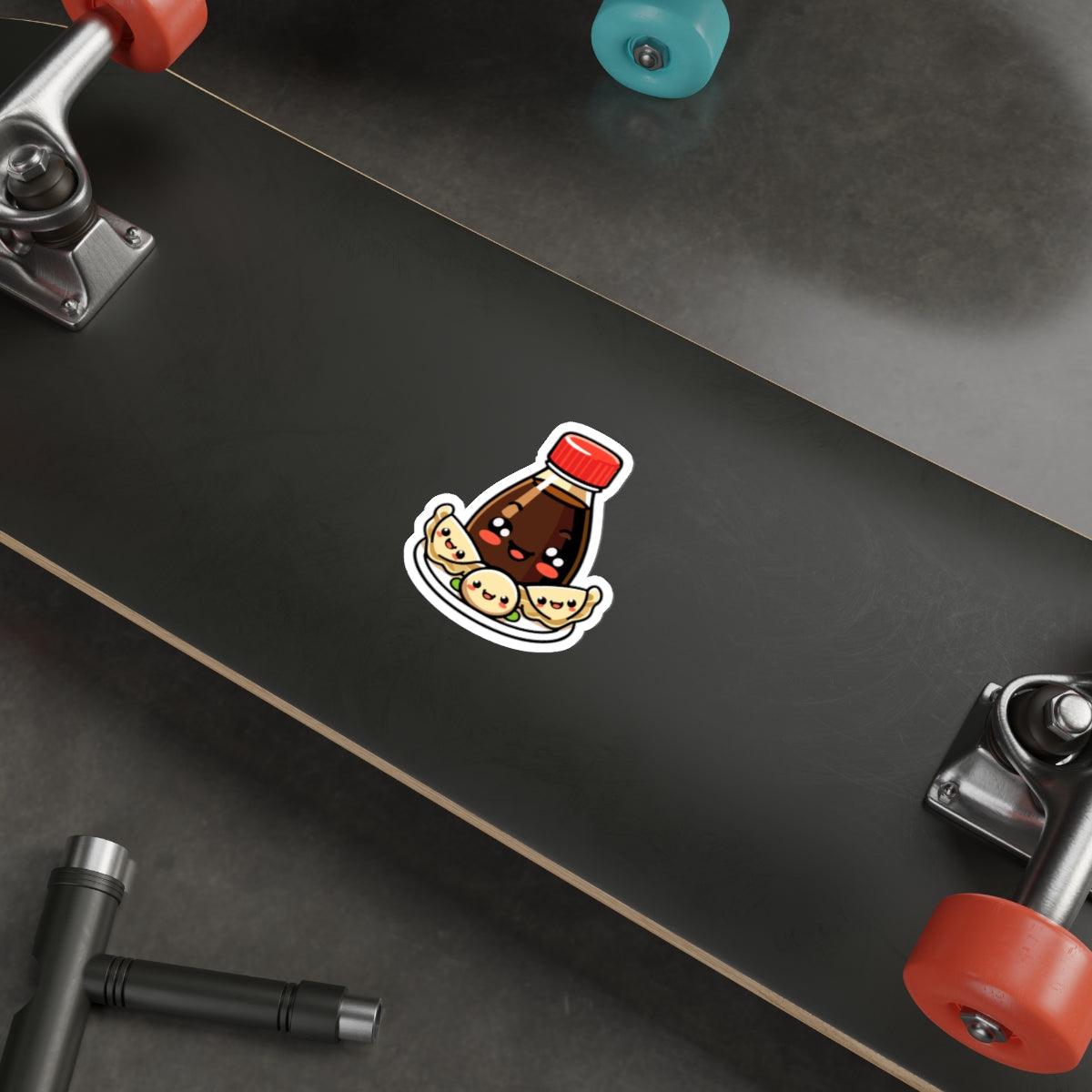 Soy Sauce & Gyozas Sticker – Cute Asian Food Vinyl Decal - mezetto KEOLIX KEOLIX