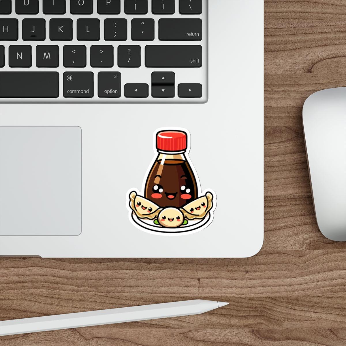 Soy Sauce & Gyozas Sticker – Cute Asian Food Vinyl Decal - mezetto KEOLIX KEOLIX