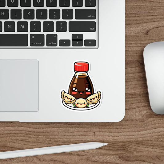 Soy Sauce & Gyozas Sticker – Cute Asian Food Vinyl Decal - mezetto KEOLIX KEOLIX