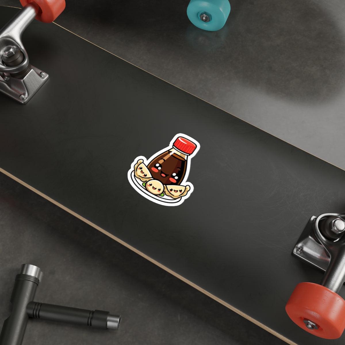 Soy Sauce & Gyozas Sticker – Cute Asian Food Vinyl Decal - mezetto KEOLIX KEOLIX
