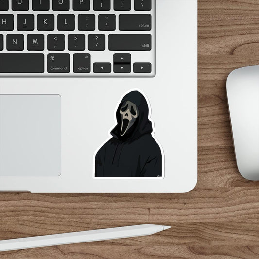 Spooky Ghost Face Sticker – Durable, Handmade & Bold - mezetto KEOLIX KEOLIX