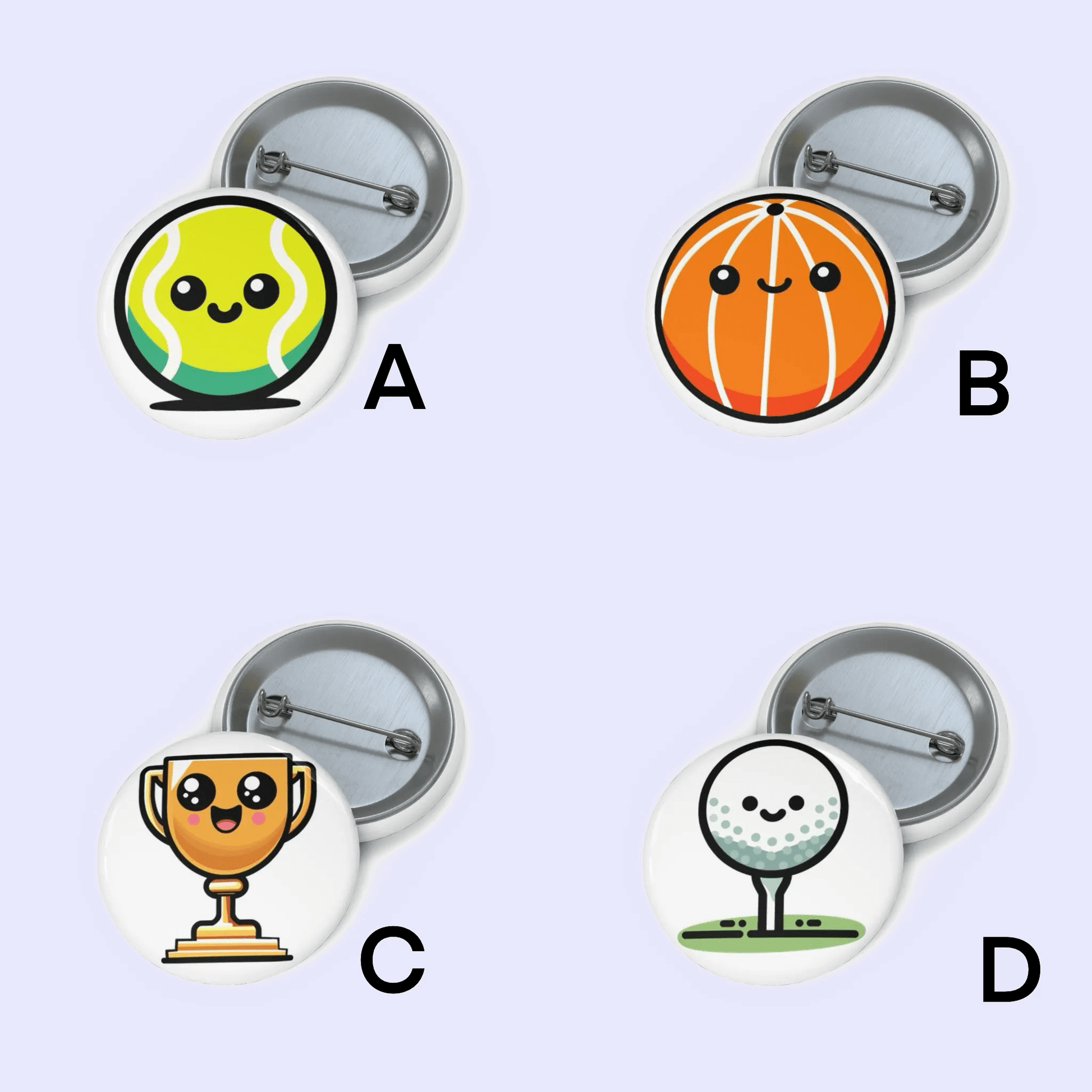 Sports Pin Badge Bundle - mezetto KEOLIX KEOLIX