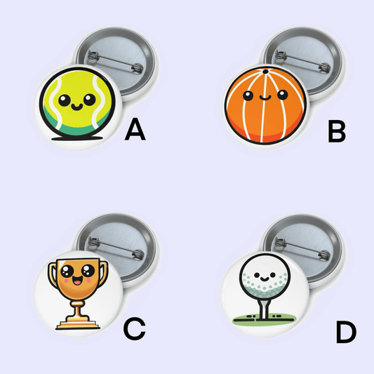 Sports Pin Badge Bundle - mezetto KEOLIX KEOLIX