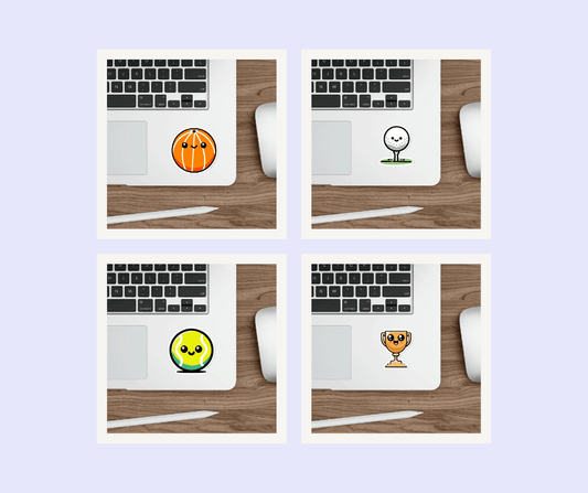 Sports Sticker Bundle –Fun Athletic Gift - mezetto KEOLIX KEOLIX