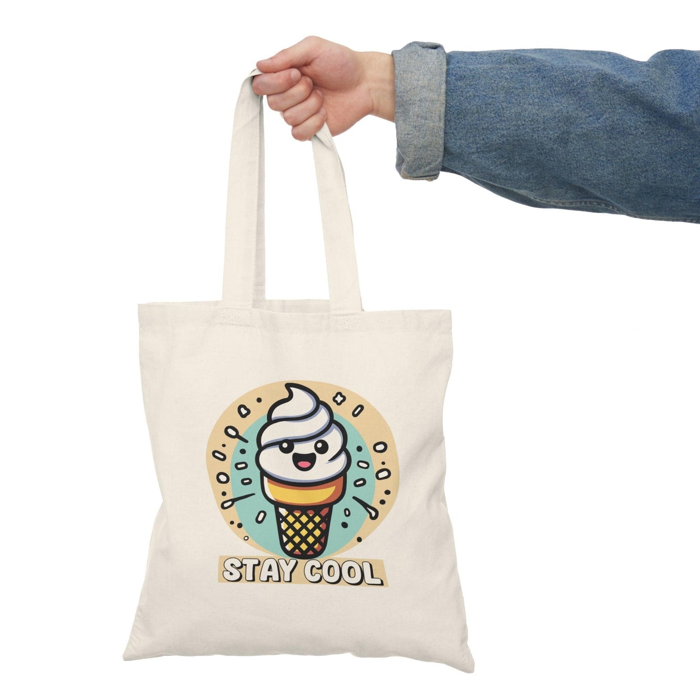 Stay Cool Tote Bag | Cartoon Ice Cream Eco Bag - mezetto KEOLIX KEOLIX