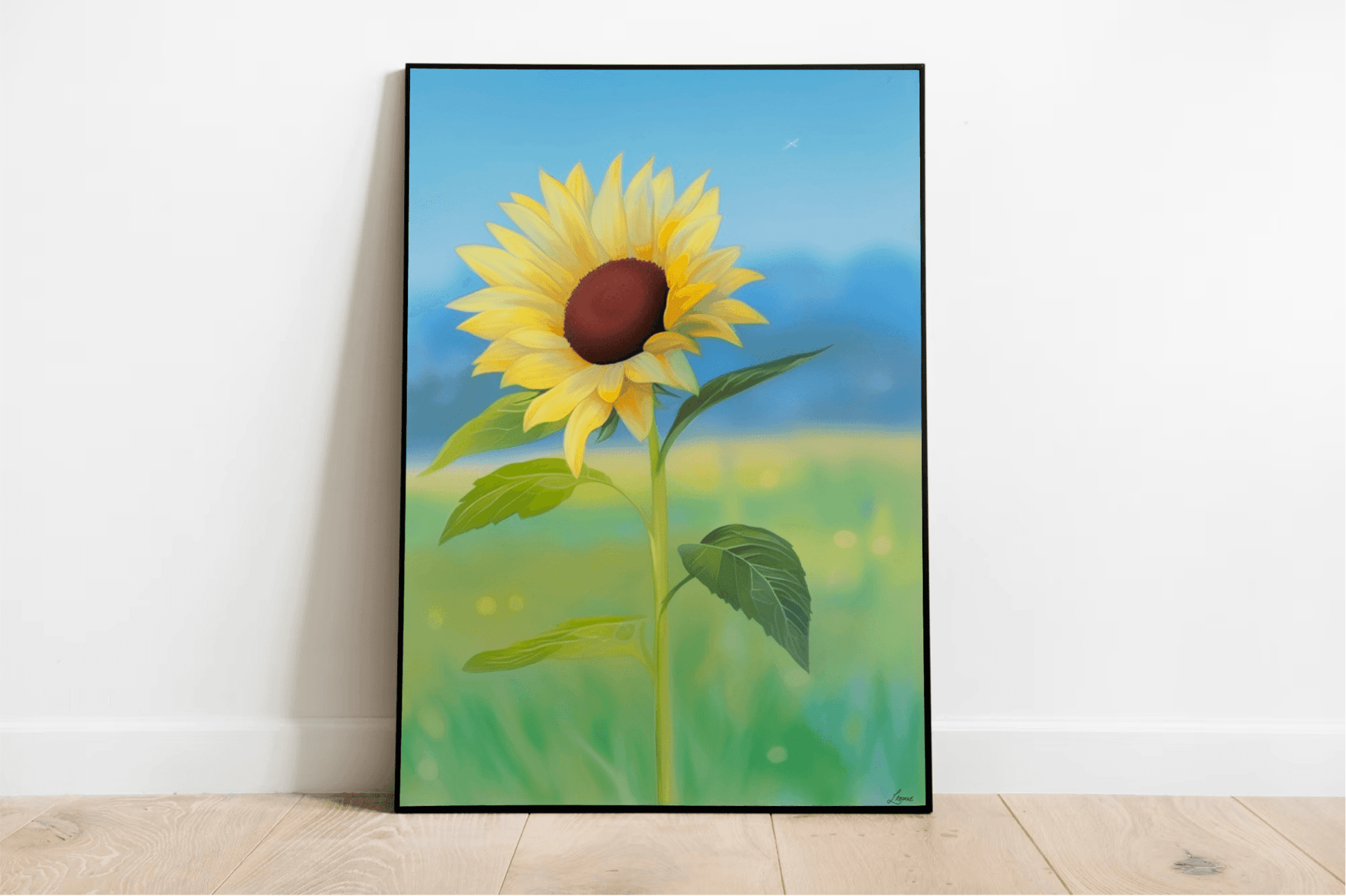 Sunflower Print – Bright Floral Wall Art - mezetto KEOLIX KEOLIX