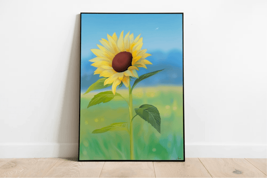 Sunflower Print – Bright Floral Wall Art - mezetto KEOLIX KEOLIX