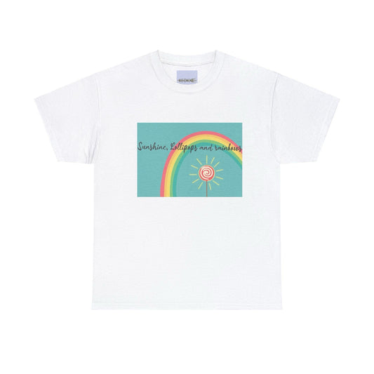 Sunshine, Lollipops and Rainbows T-Shirt | Joyful Design - mezetto KEOLIX KEOLIX