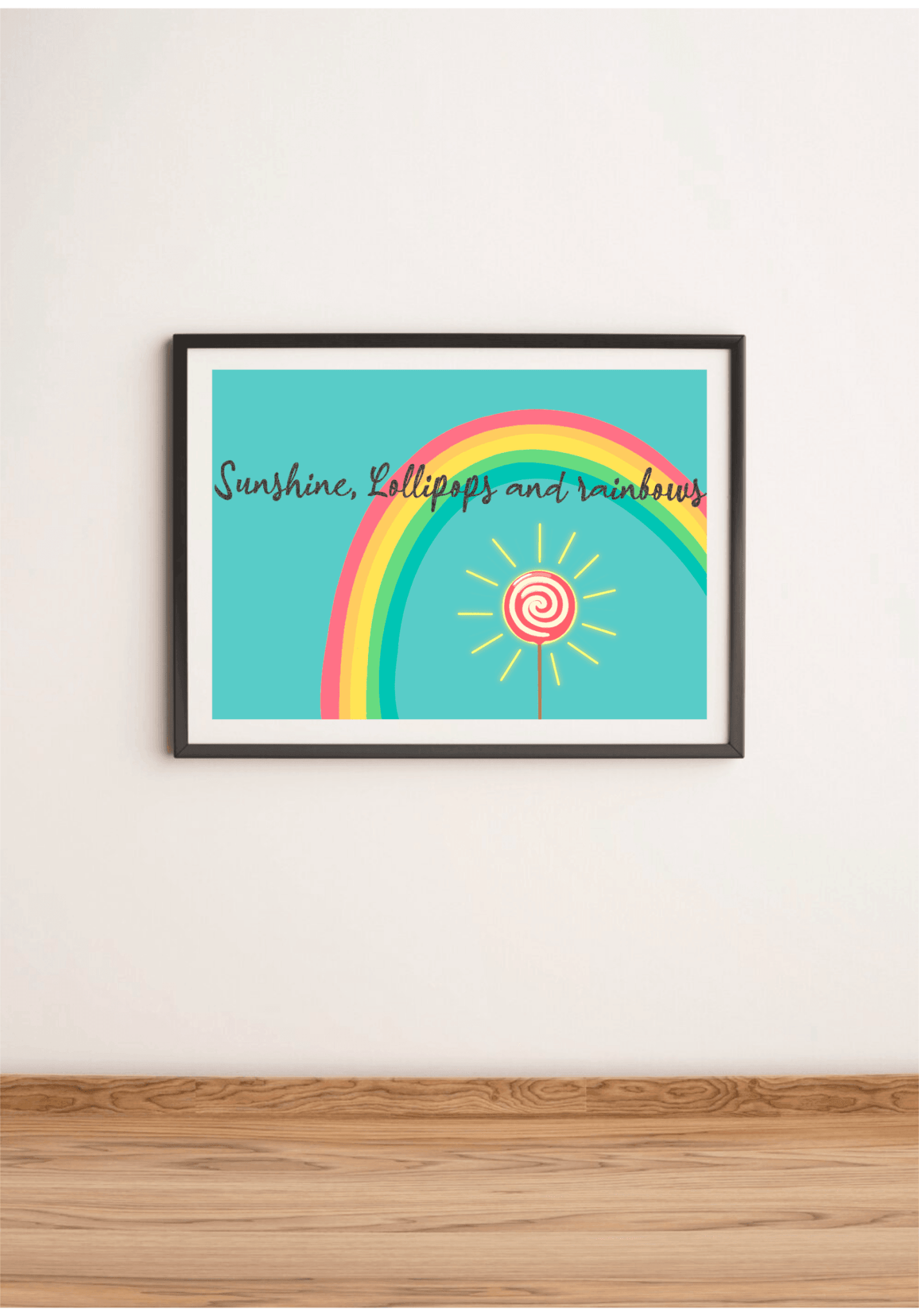 Sunshine Lollipops & Rainbows Wall Art Print - mezetto KEOLIX KEOLIX