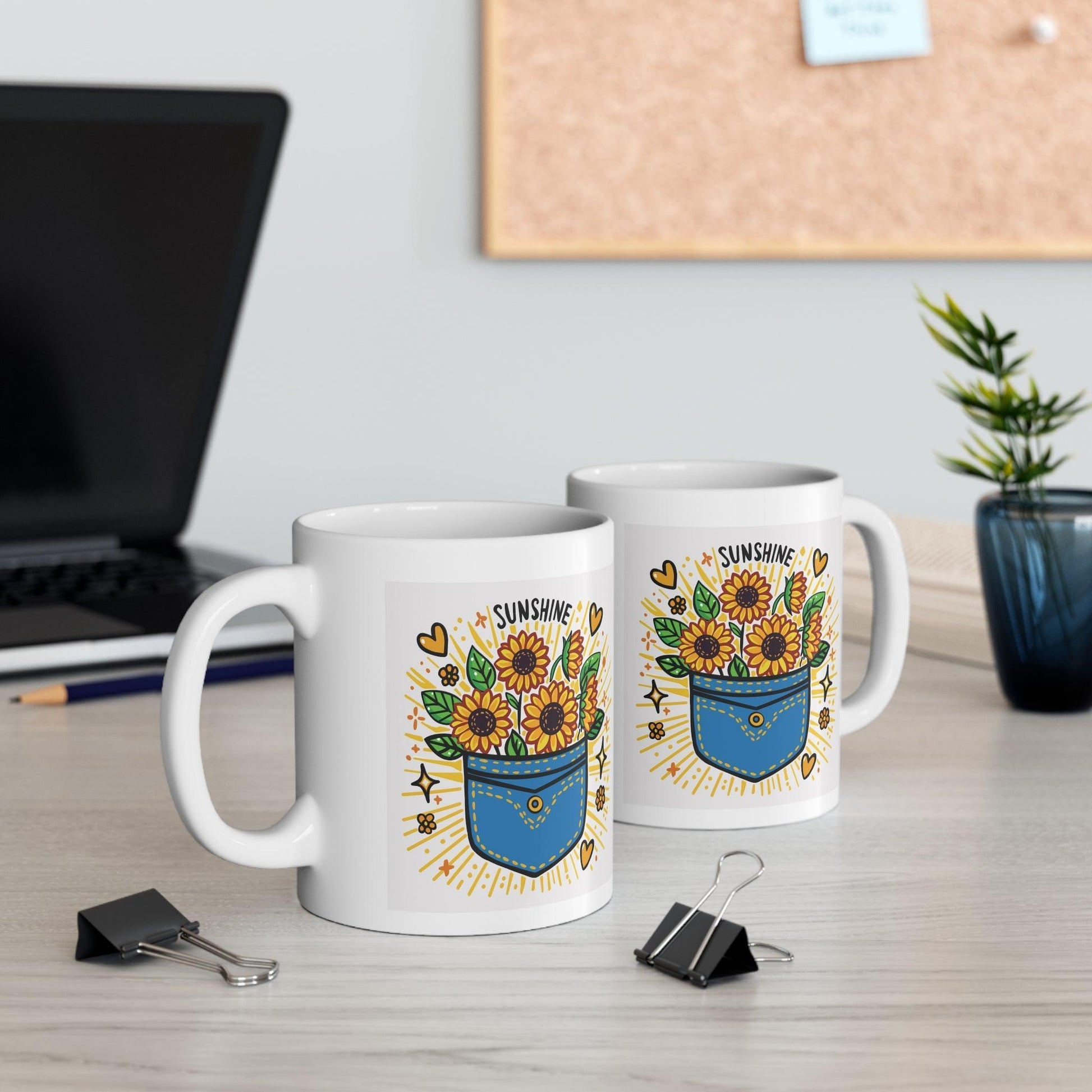 Sunshine Pocket Sunflower Mug - mezetto KEOLIX KEOLIX