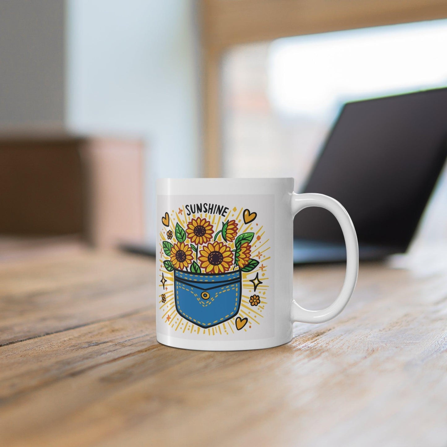 Sunshine Pocket Sunflower Mug - mezetto KEOLIX KEOLIX