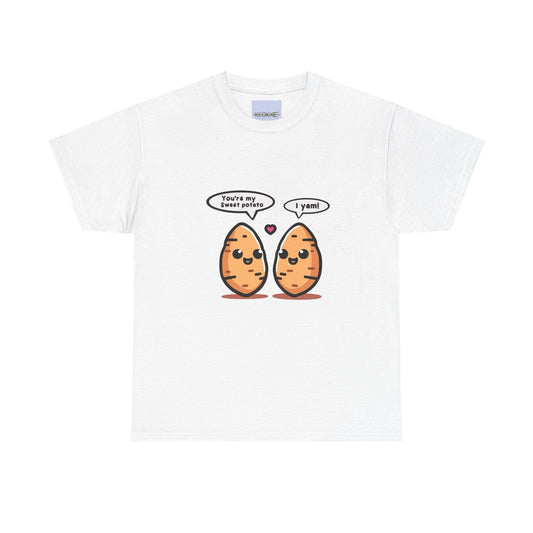 Sweet Potato I Yam T-Shirt | Funny Couple Pun T-shirt - mezetto KEOLIX KEOLIX