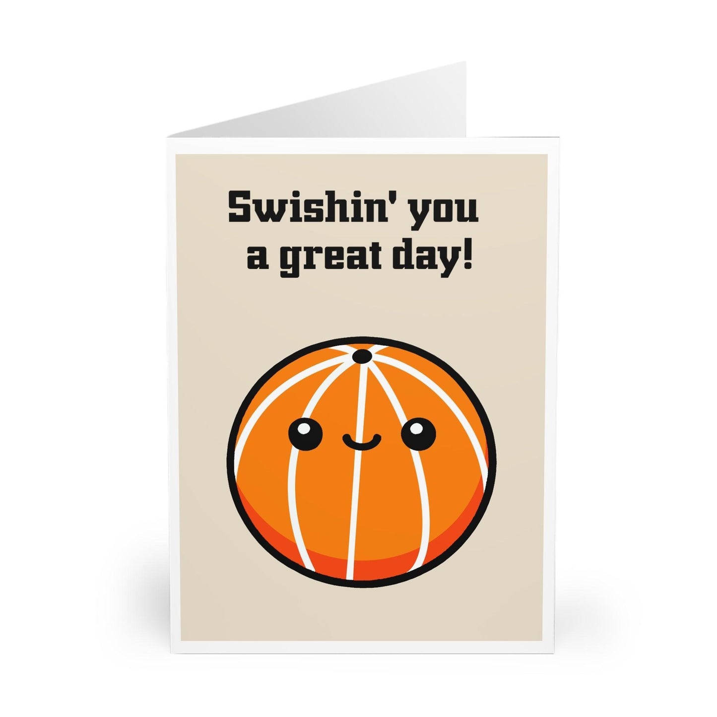 Swishin You a Great Day – Funny Minimalist Basketball Card - mezetto KEOLIX KEOLIX