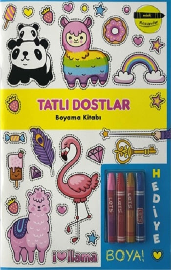 Tatlı Dostlar Boyama Kitabı - Minik Ressamlar