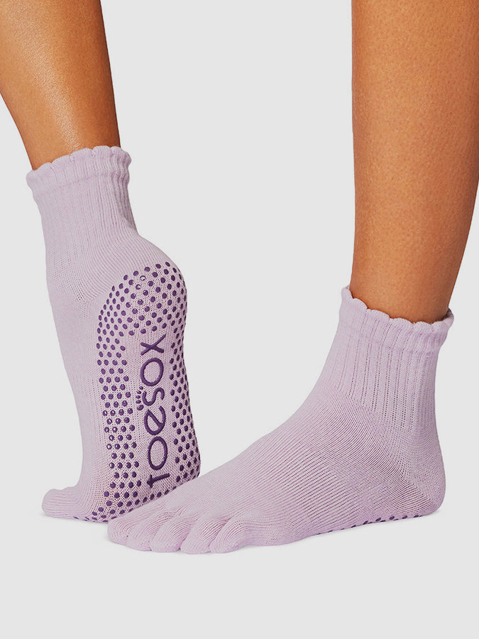ToeSox Melody Scallop Full Toe Yoga Socks