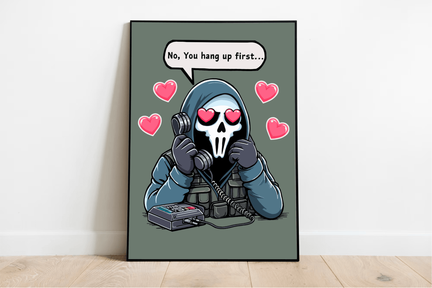 The Mysterious Gamer Art Print | Funny Gaming Poster Gift - mezetto KEOLIX KEOLIX