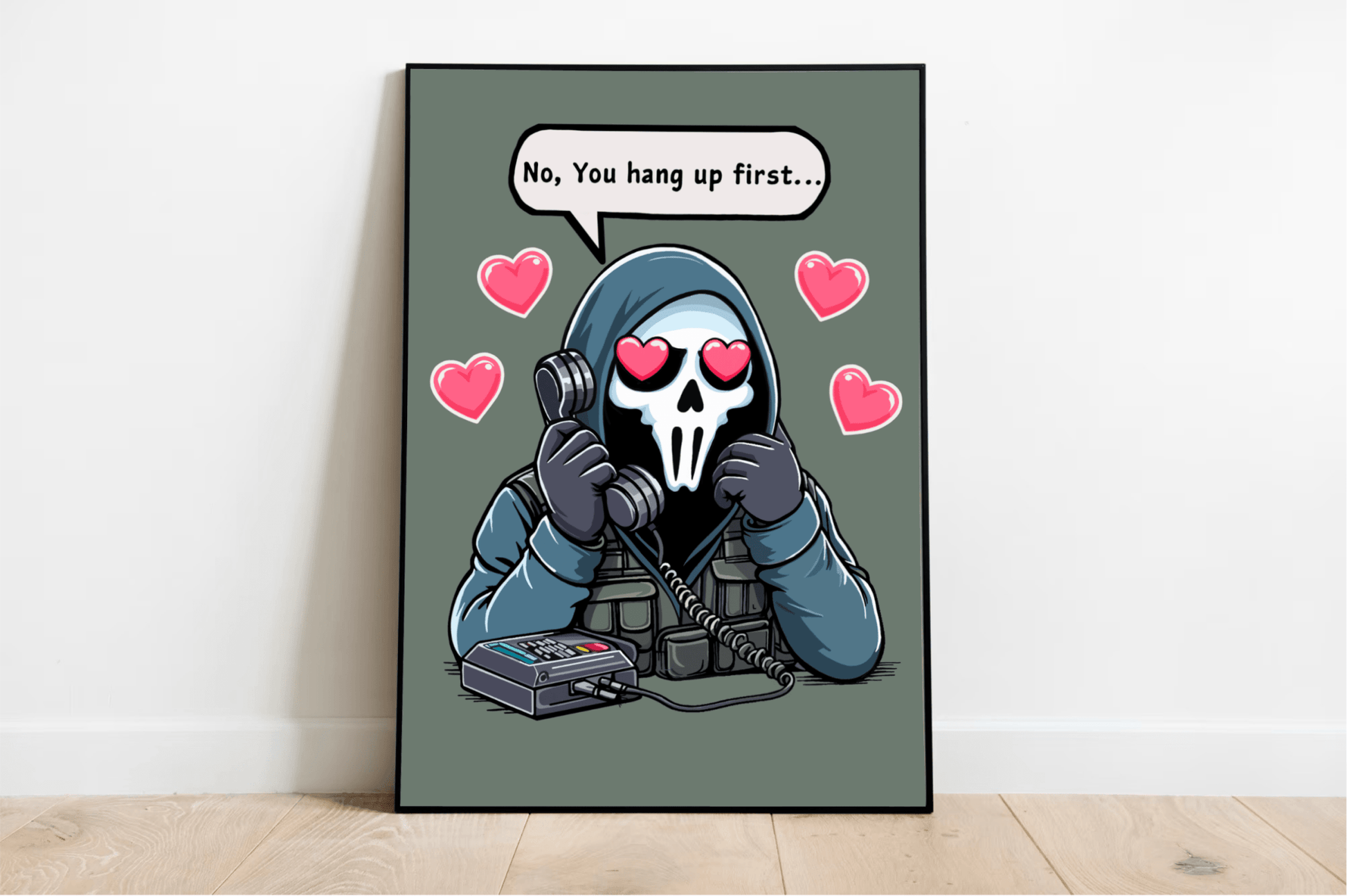 The Mysterious Gamer Art Print | Funny Gaming Poster Gift - mezetto KEOLIX KEOLIX