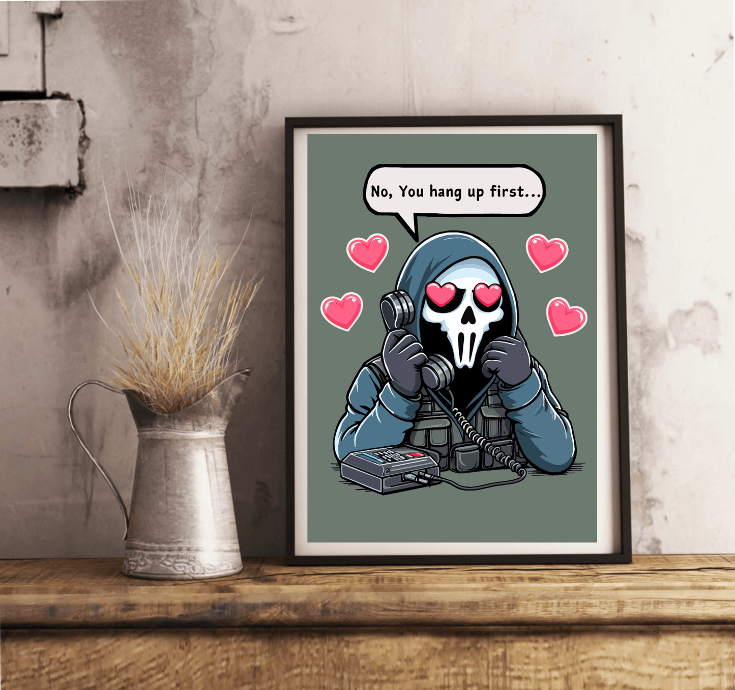 The Mysterious Gamer Art Print | Funny Gaming Poster Gift - mezetto KEOLIX KEOLIX
