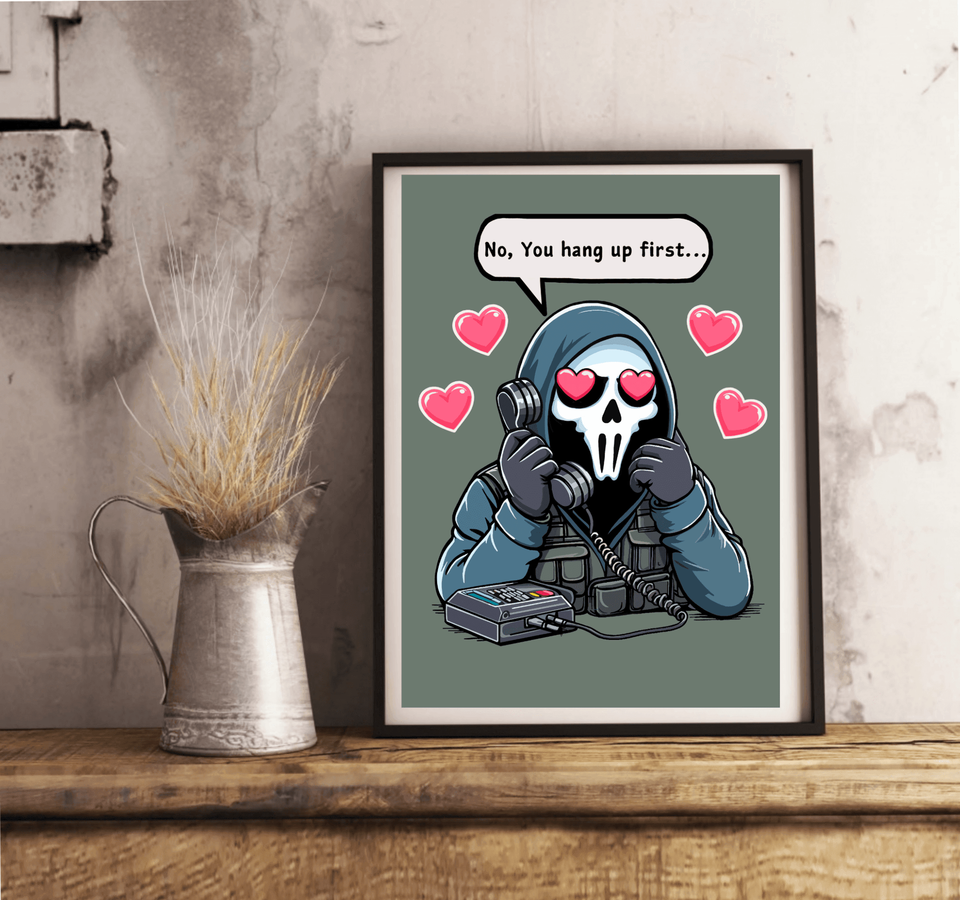 The Mysterious Gamer Art Print | Funny Gaming Poster Gift - mezetto KEOLIX KEOLIX