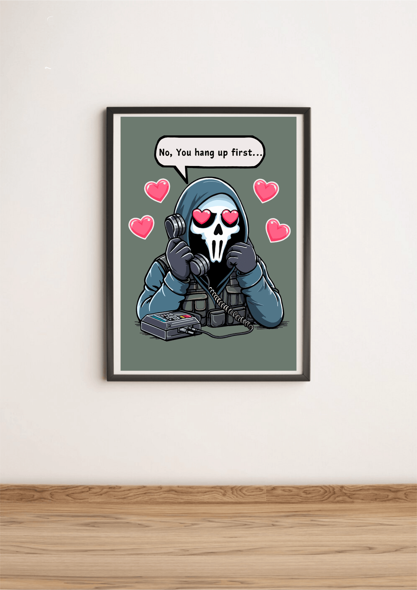 The Mysterious Gamer Art Print | Funny Gaming Poster Gift - mezetto KEOLIX KEOLIX