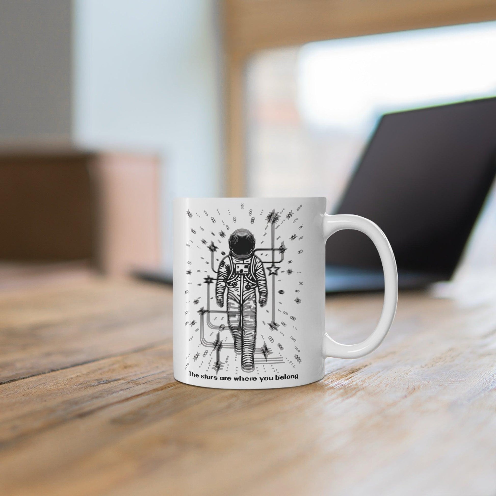 The Stars Are Where You Belong Astronaut Mug | 11 oz - mezetto KEOLIX KEOLIX