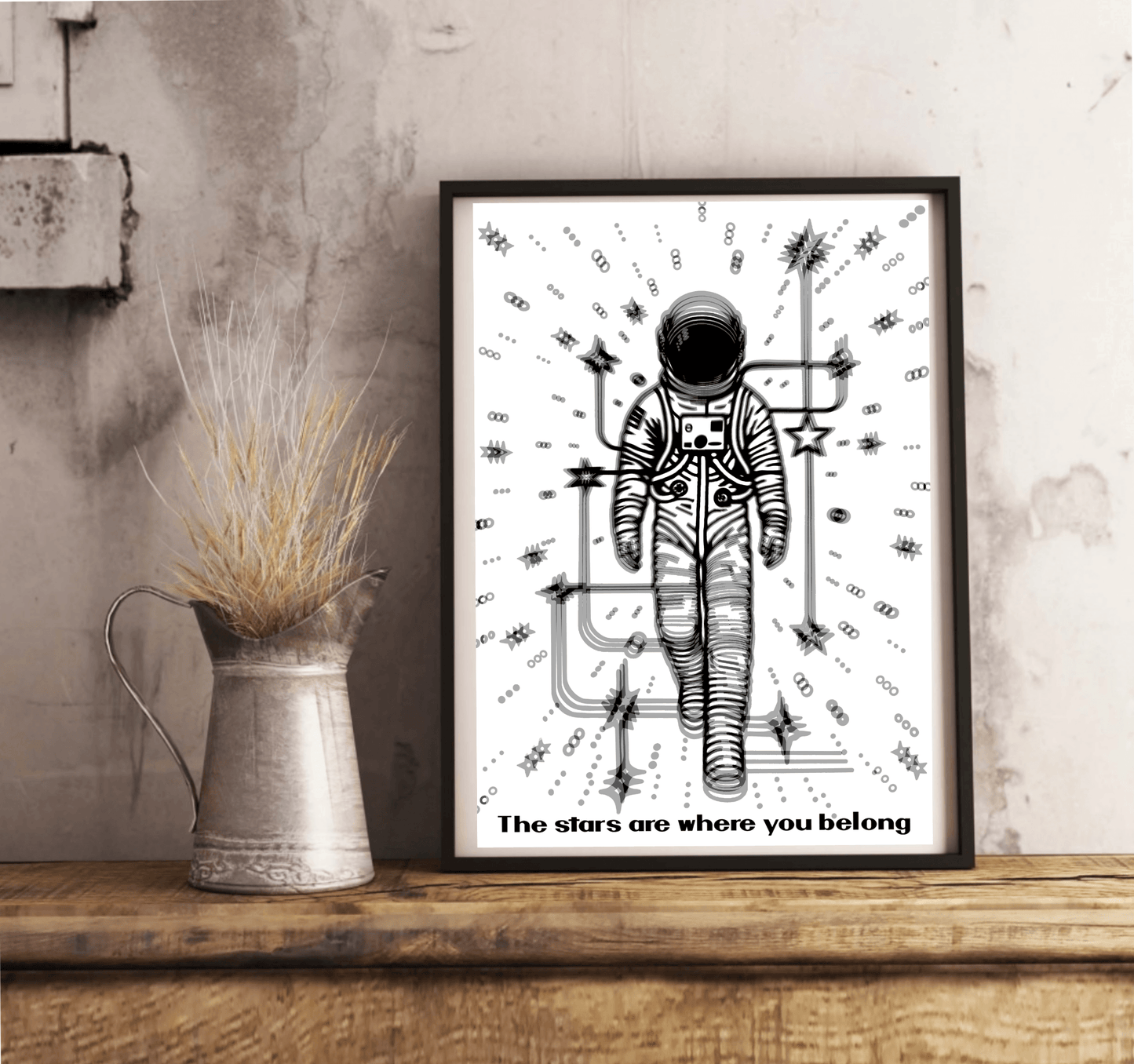 The Stars Are Where You Belong – Cosmic Art Print - mezetto KEOLIX KEOLIX