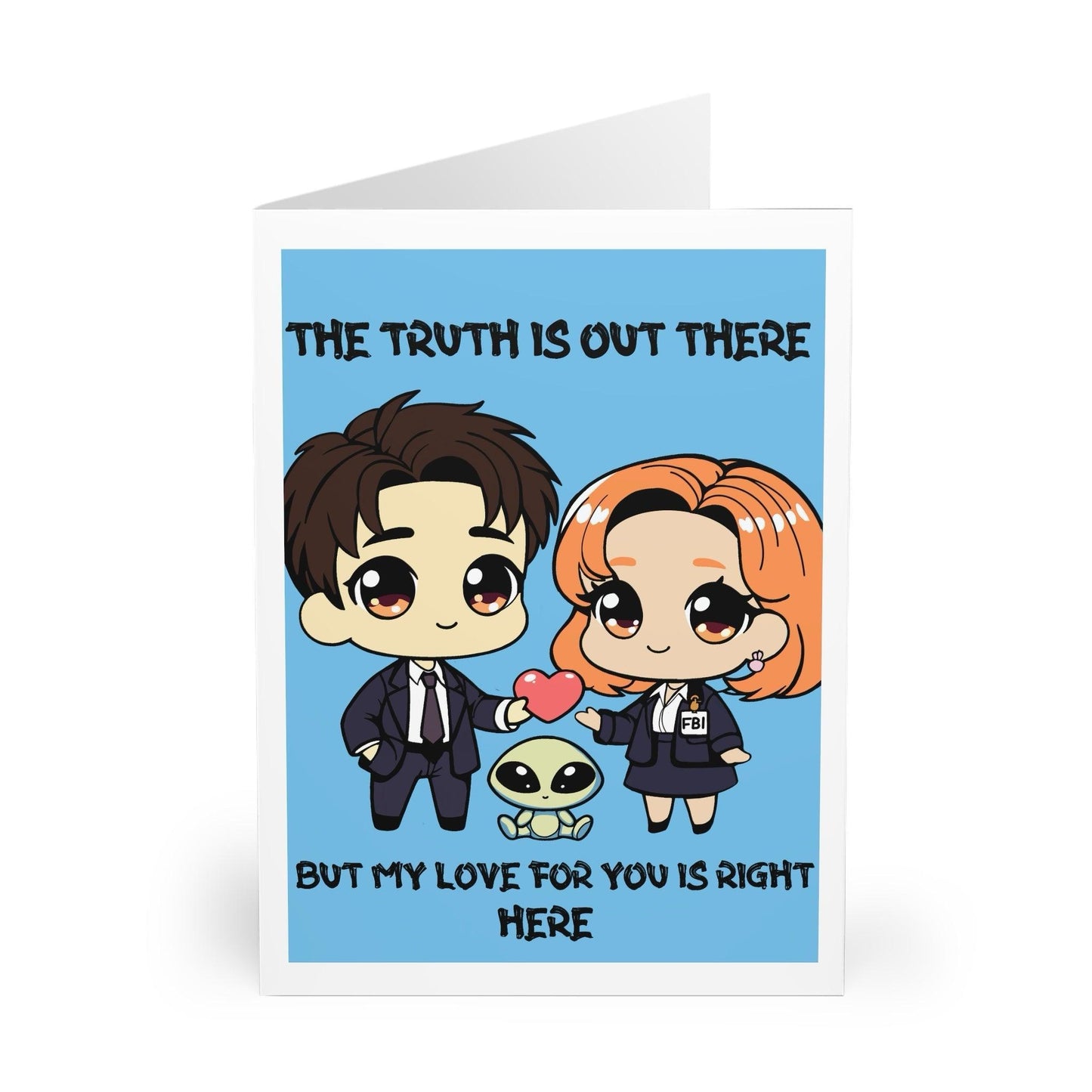 The Truth is Out There Funny Alien Love Greeting Card - mezetto KEOLIX KEOLIX