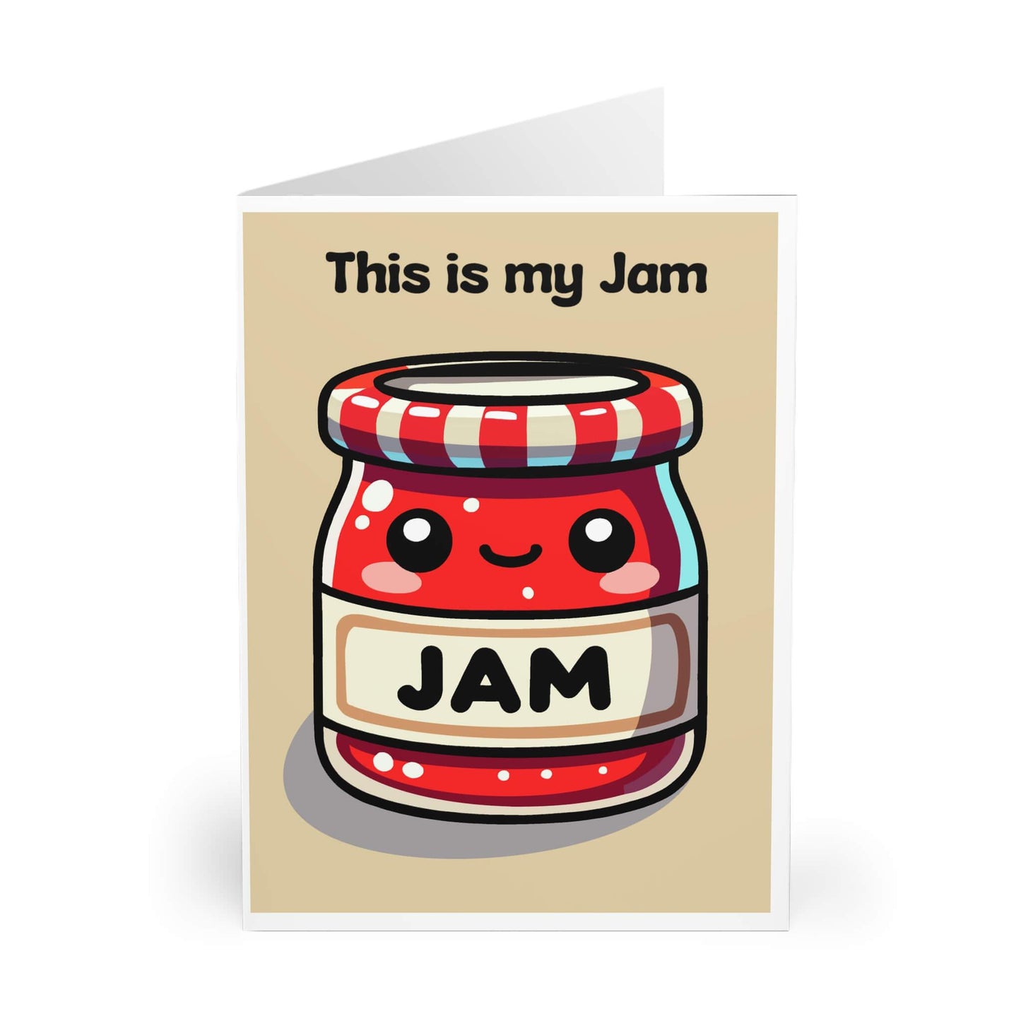 This Is My Jam – Cute Kawaii Jam Jar Greeting Card - mezetto KEOLIX KEOLIX