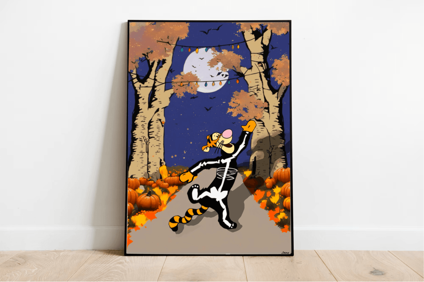 Tigger Halloween Print | A3 A4 A5 Spooky Disney Decor - mezetto KEOLIX KEOLIX
