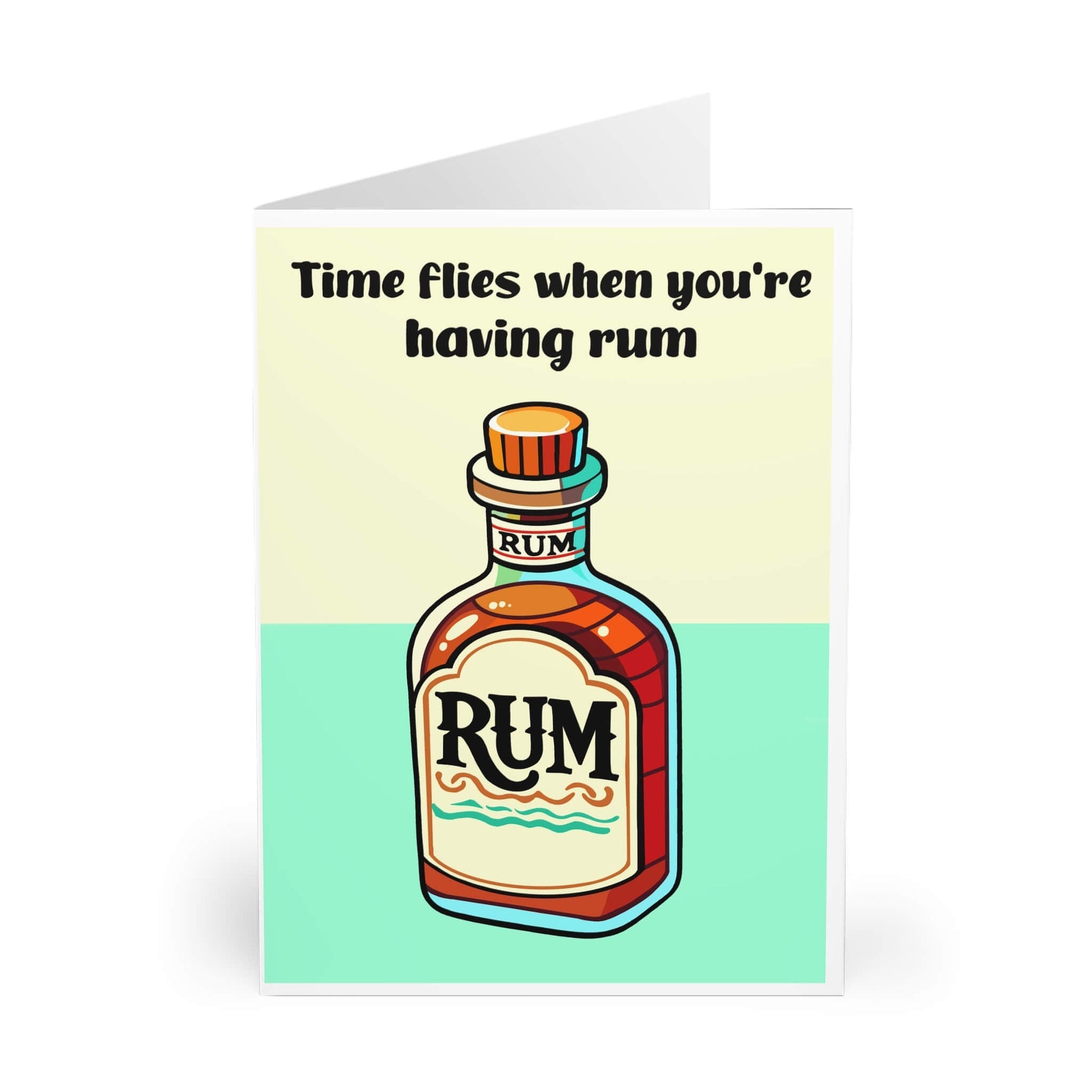 Time Flies – Funny Rum Celebration Card - mezetto KEOLIX KEOLIX
