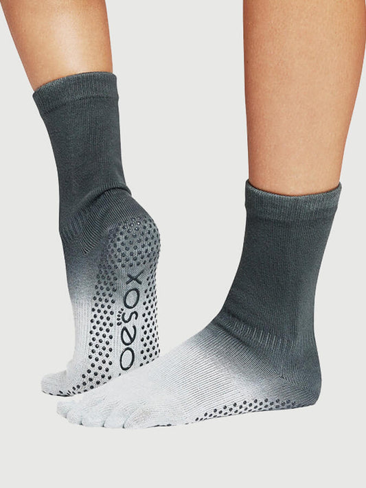 ToeSox Crew Full Toe Women's Yoga Grip Socks - mezetto Shopify Collective Yoga Studio Store