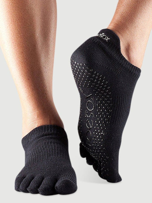 ToeSox Low Rise Full Toe Women's Yoga Grip Socks - mezetto Shopify Collective Yoga Studio Store