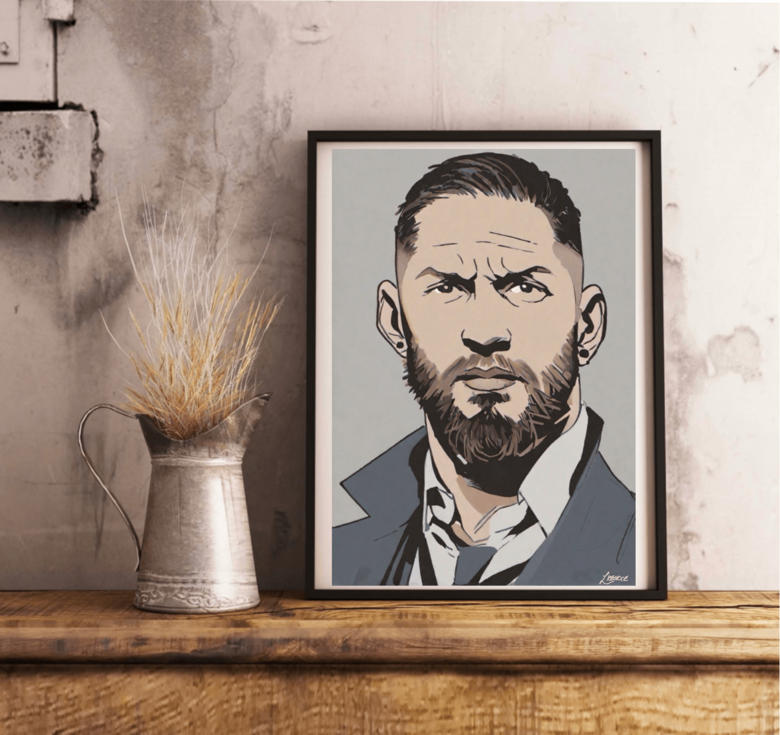Tom Hardy Cartoon Art Print – A3 A4 A5 - mezetto KEOLIX KEOLIX