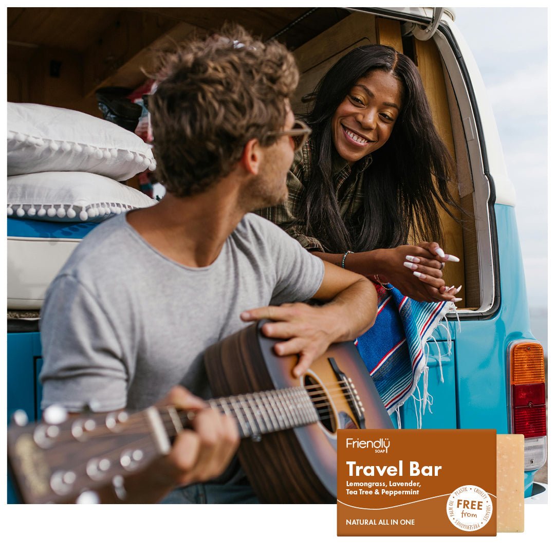 Travel Bar - Lemongrass, Lavender, Tea Tree & Peppermint - mezetto Friendly Soap Friendly Soap