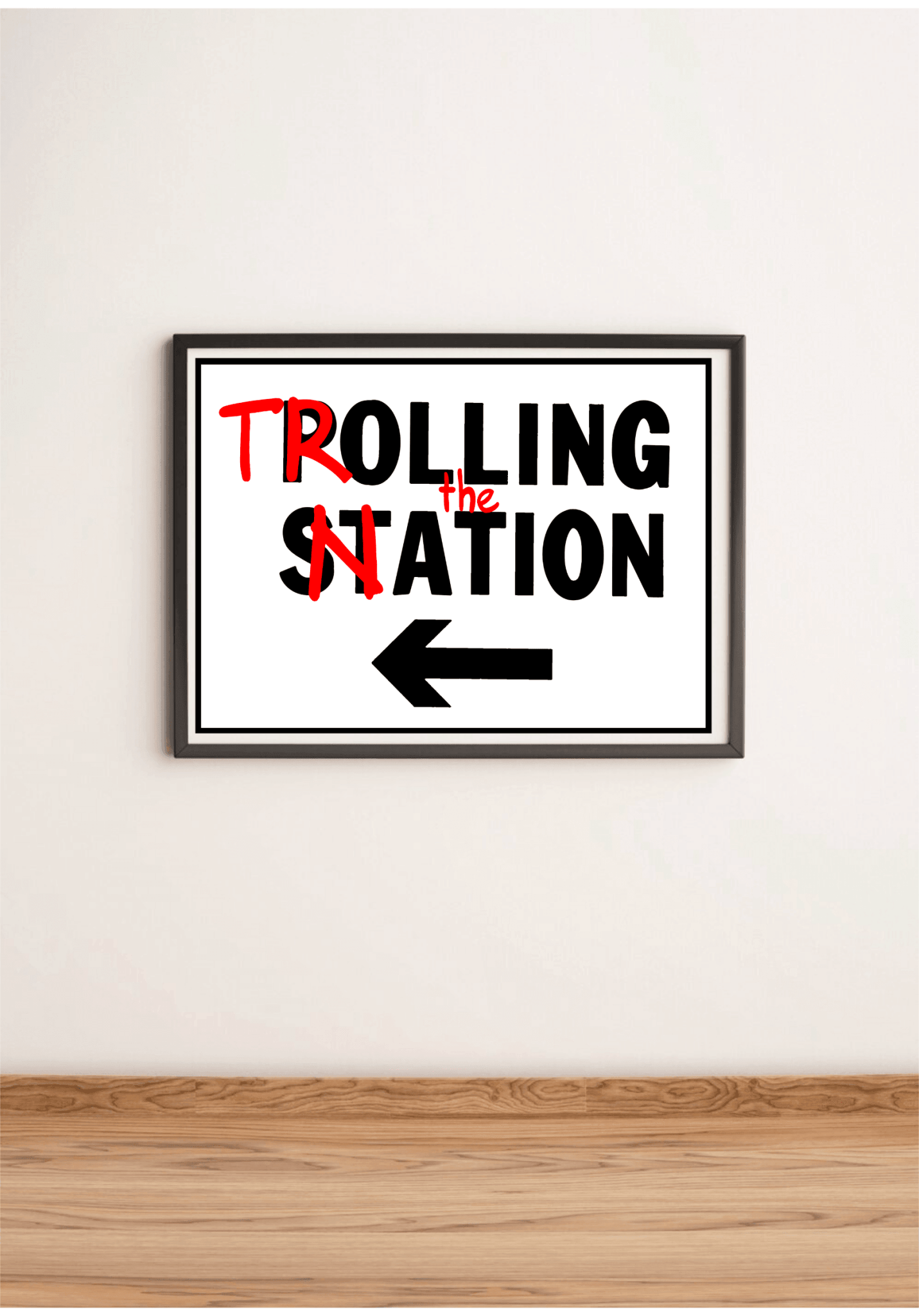 Trolling the Nation – Bold Satirical Political Art Print - mezetto KEOLIX KEOLIX