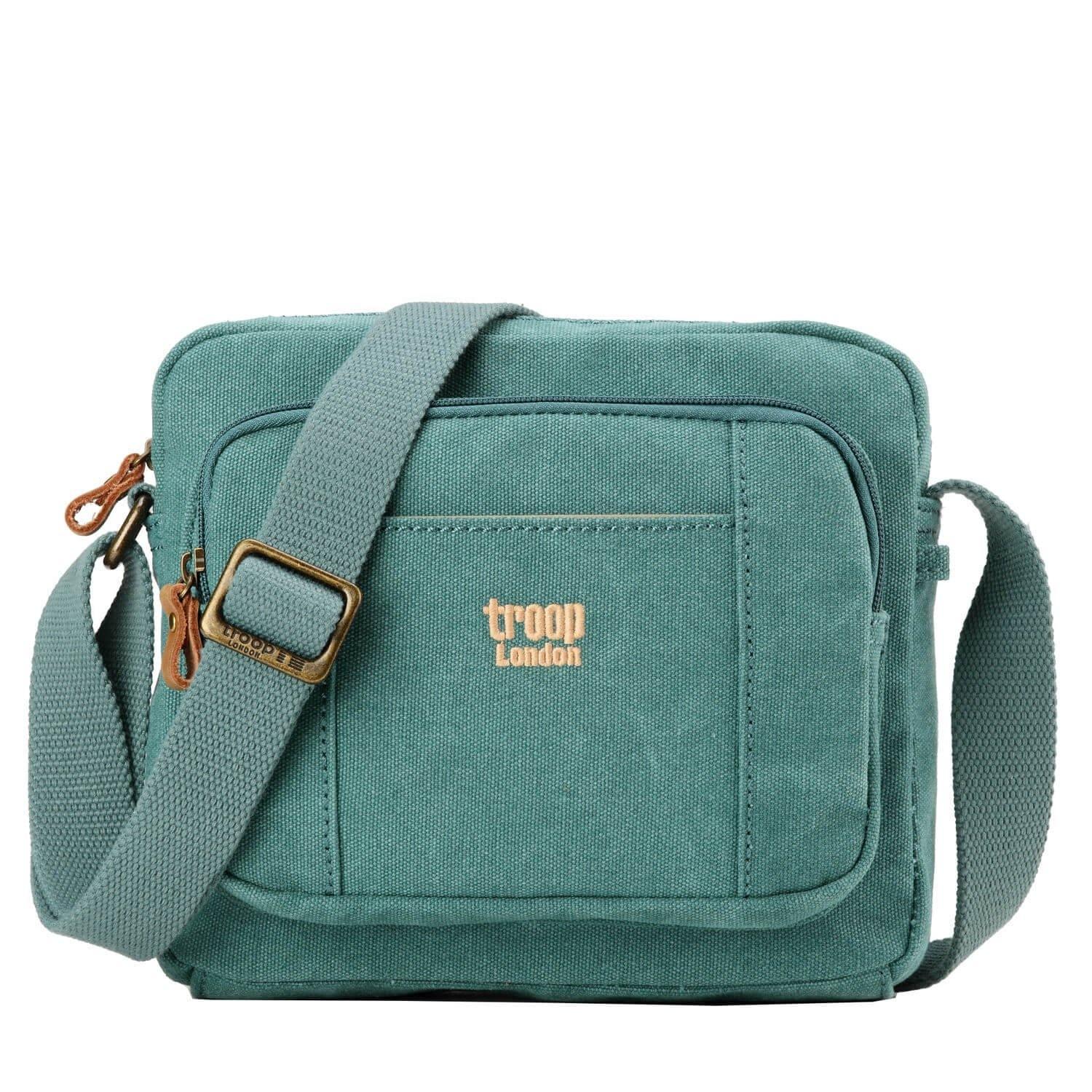 TRP0235 Troop London Classic Canvas Across Body Bag - mezetto