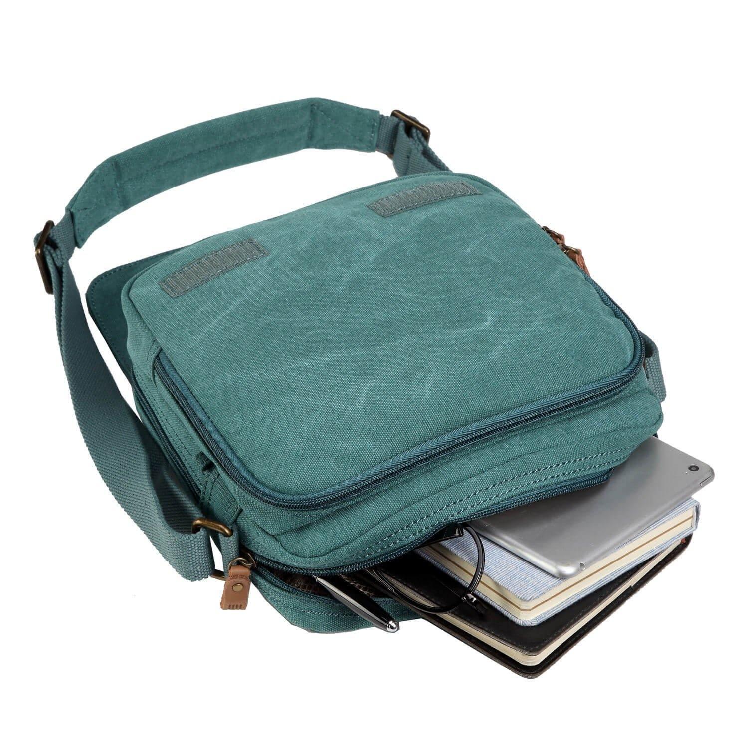 TRP0238 Troop London Classic Canvas Across Body Bag - mezetto