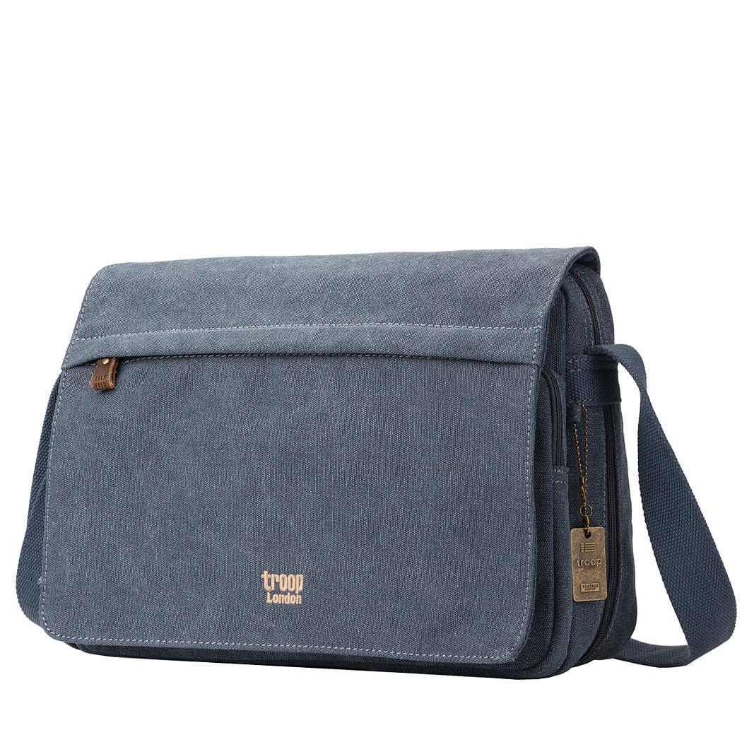 TRP0241 Troop London Classic Canvas Messenger Bag - mezetto