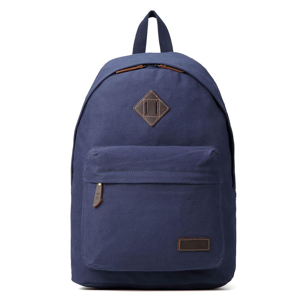 TRP0384 Troop London Heritage Canvas Backpack, Casual Daypack - mezetto
