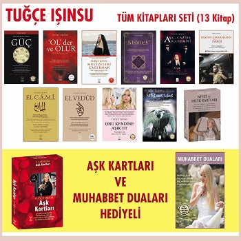 Tuğçe Işınsu Tüm Kitapları Seti (11 Kitap)+(Aşk Kartları ve Muhabbet Duaları Hediyeli)
