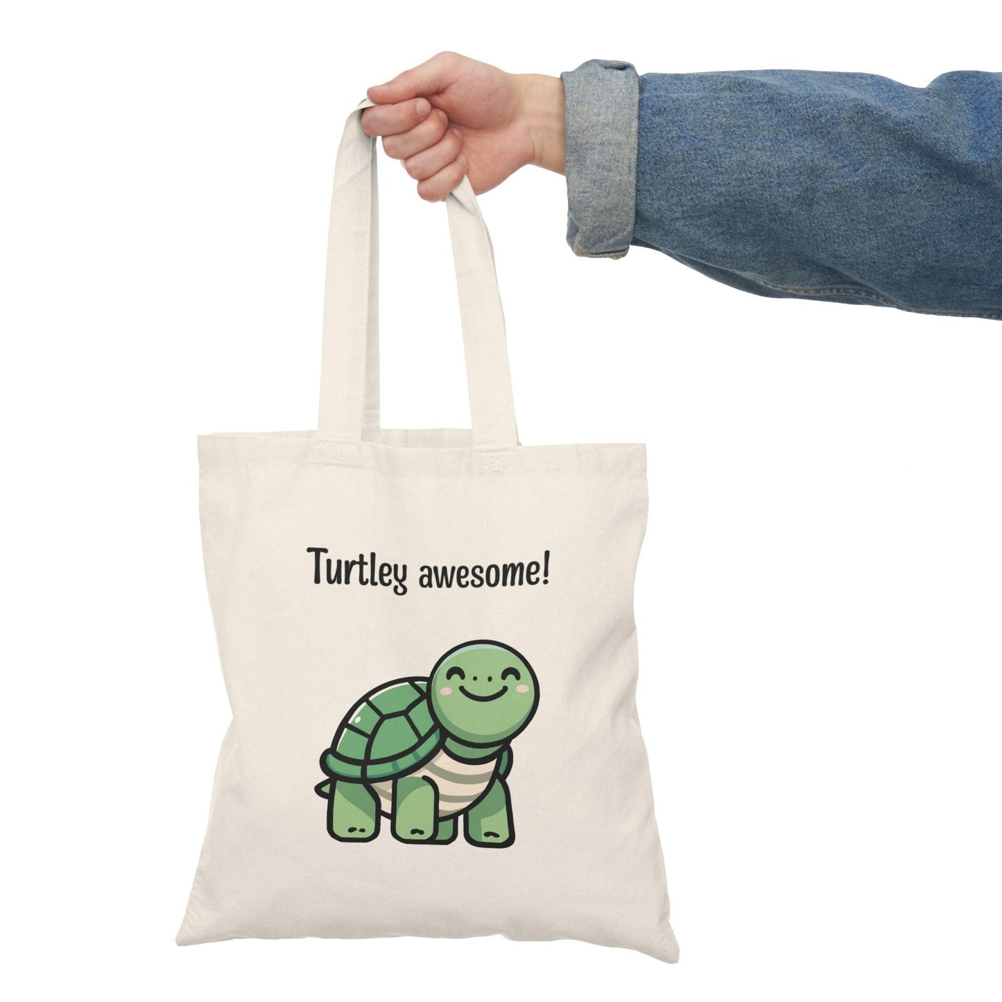 Turtley Awesome Tote Bag – Cute Cartoon Turtle Eco Bag - mezetto KEOLIX KEOLIX