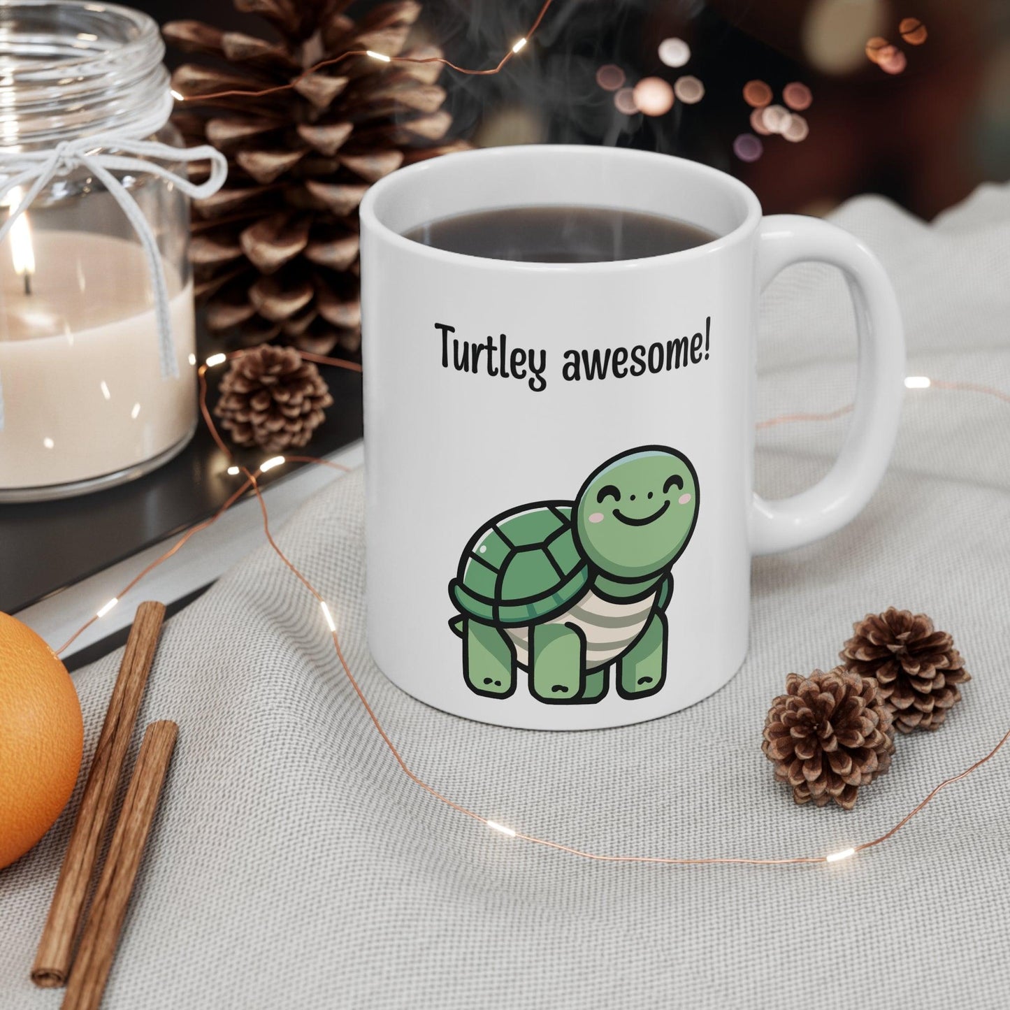 Turtley Awesome! Turtle Mug | Cute 11 oz Gift - mezetto KEOLIX KEOLIX