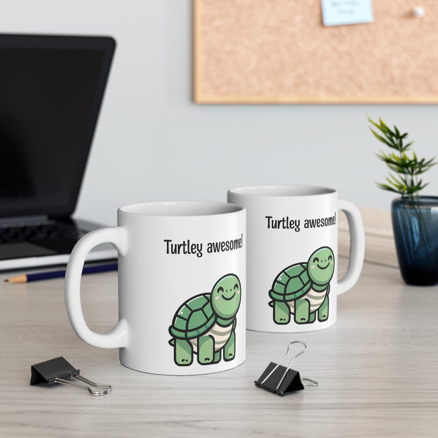 Turtley Awesome! Turtle Mug | Cute 11 oz Gift - mezetto KEOLIX KEOLIX