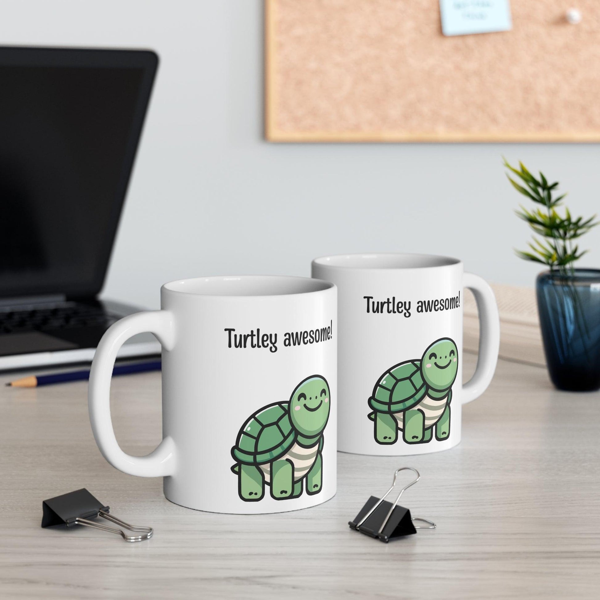 Turtley Awesome! Turtle Mug | Cute 11 oz Gift - mezetto KEOLIX KEOLIX