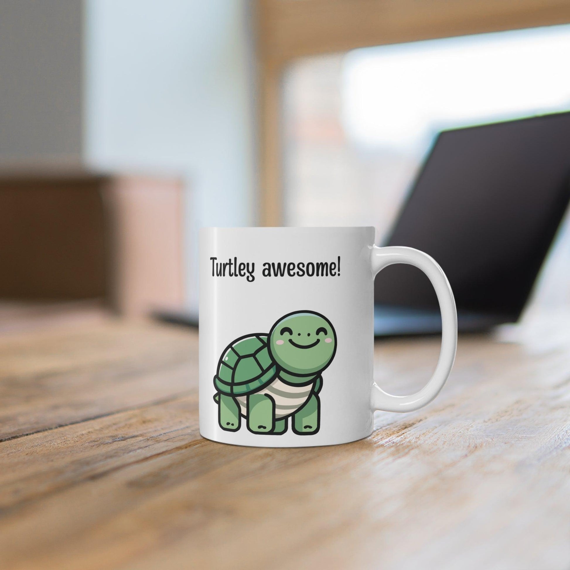 Turtley Awesome! Turtle Mug | Cute 11 oz Gift - mezetto KEOLIX KEOLIX