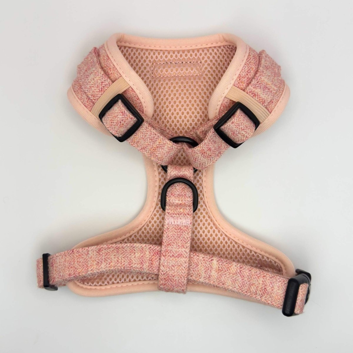 Tweed Adjustable Harness - Pink - mezetto PupClub Couture PupClub Couture