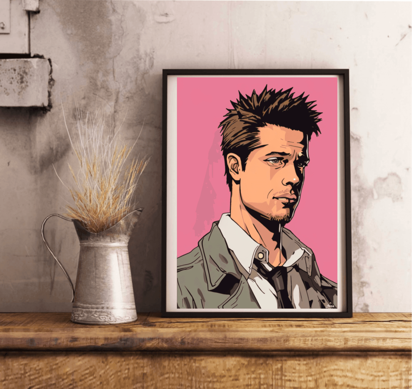 Tyler Durden Art Print | Fight Club Poster | A3 A4 A5 Sizes - mezetto KEOLIX KEOLIX