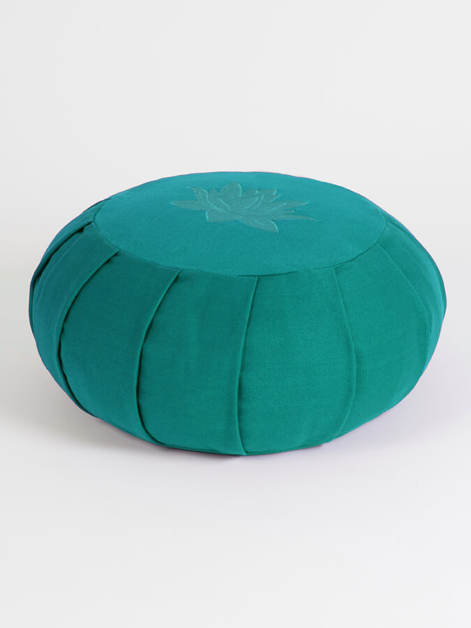 Yoga Studio GOTS Organic Cotton Round Lotus Zafu Buckwheat Cushion