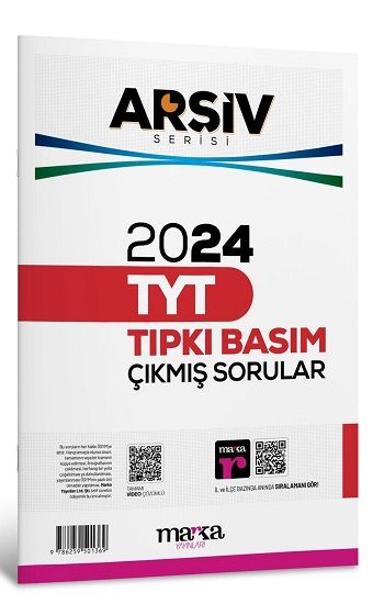 2024 TYT ARŞİV SERİSİ Tıpkı Basım Çıkmış Sorular Tamamı Video Çözümlü – Ösym Komisyon – Marka Yayınları – kitap kapağı