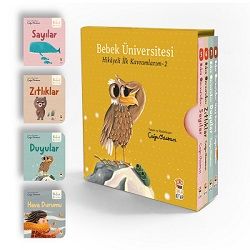 Bebek Üniversitesi 2 / Hikayeli İlk Kavramlarım Set (4 Kitap) – Çağrı Odabaşı – Sincap Kitap – kitap kapağı